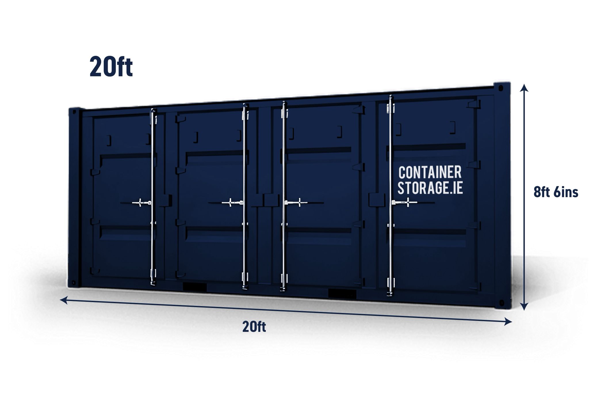 20ft Dual Doors Container