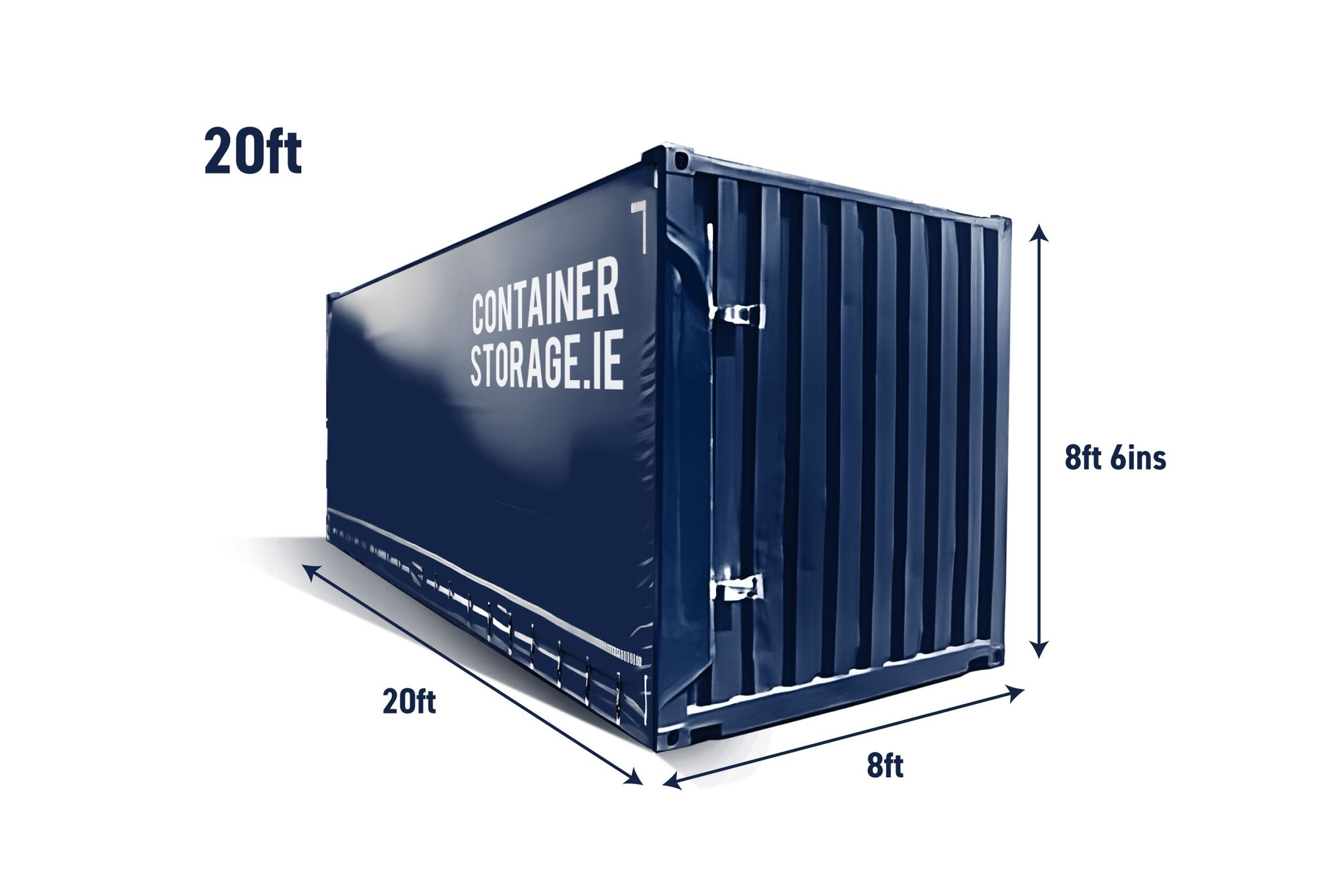 20ft Curtain Container