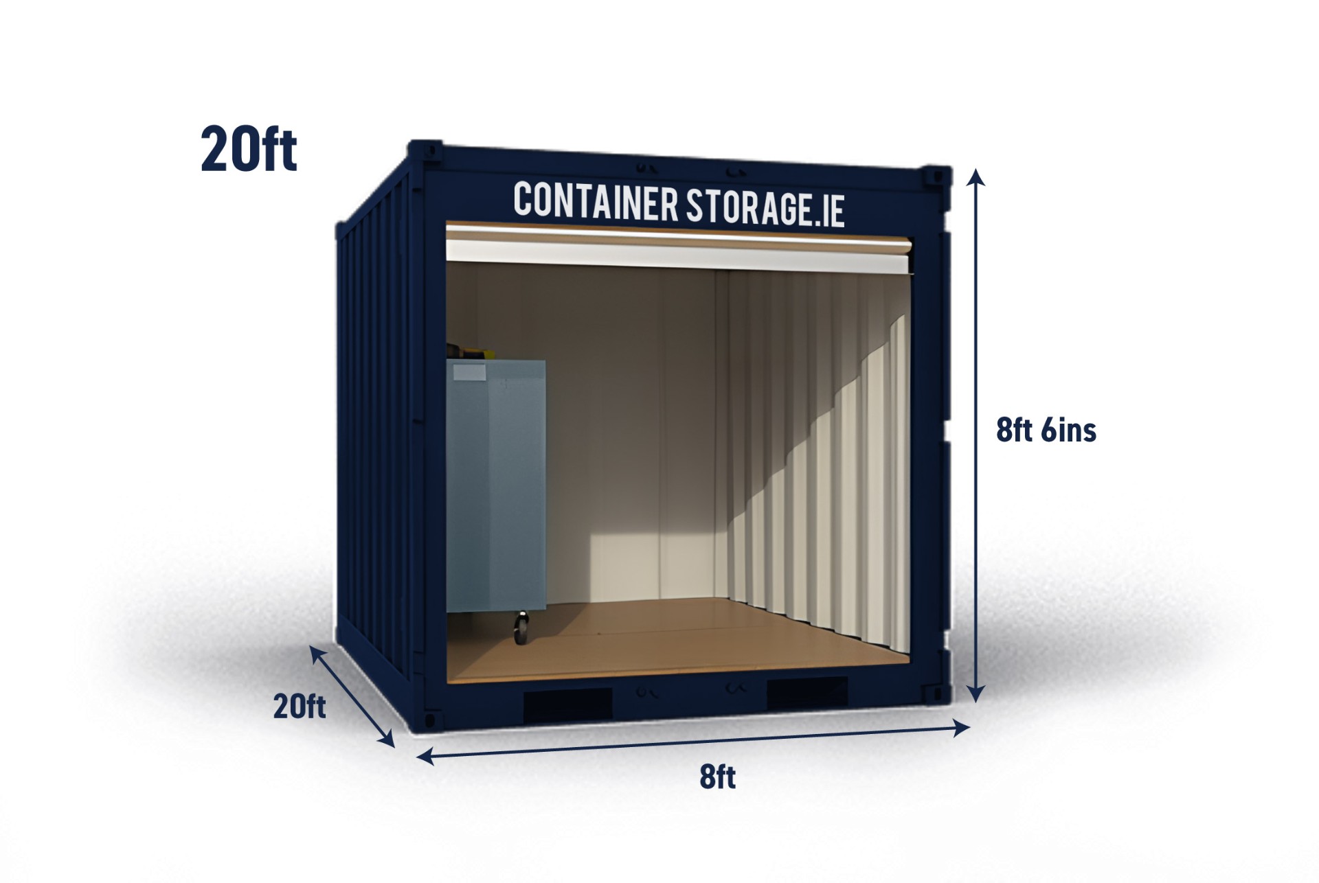 20ft Roller Door Container