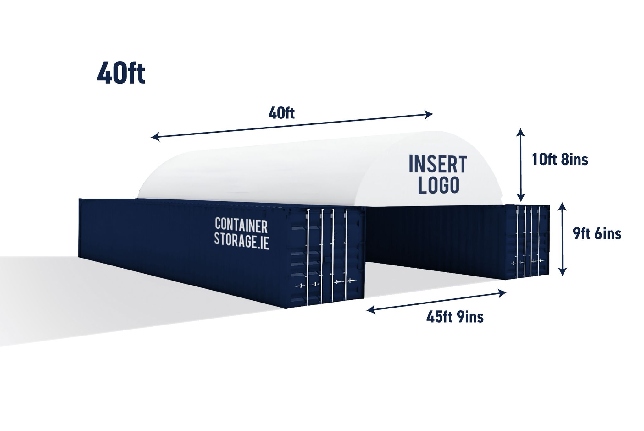 Large container canopy structure